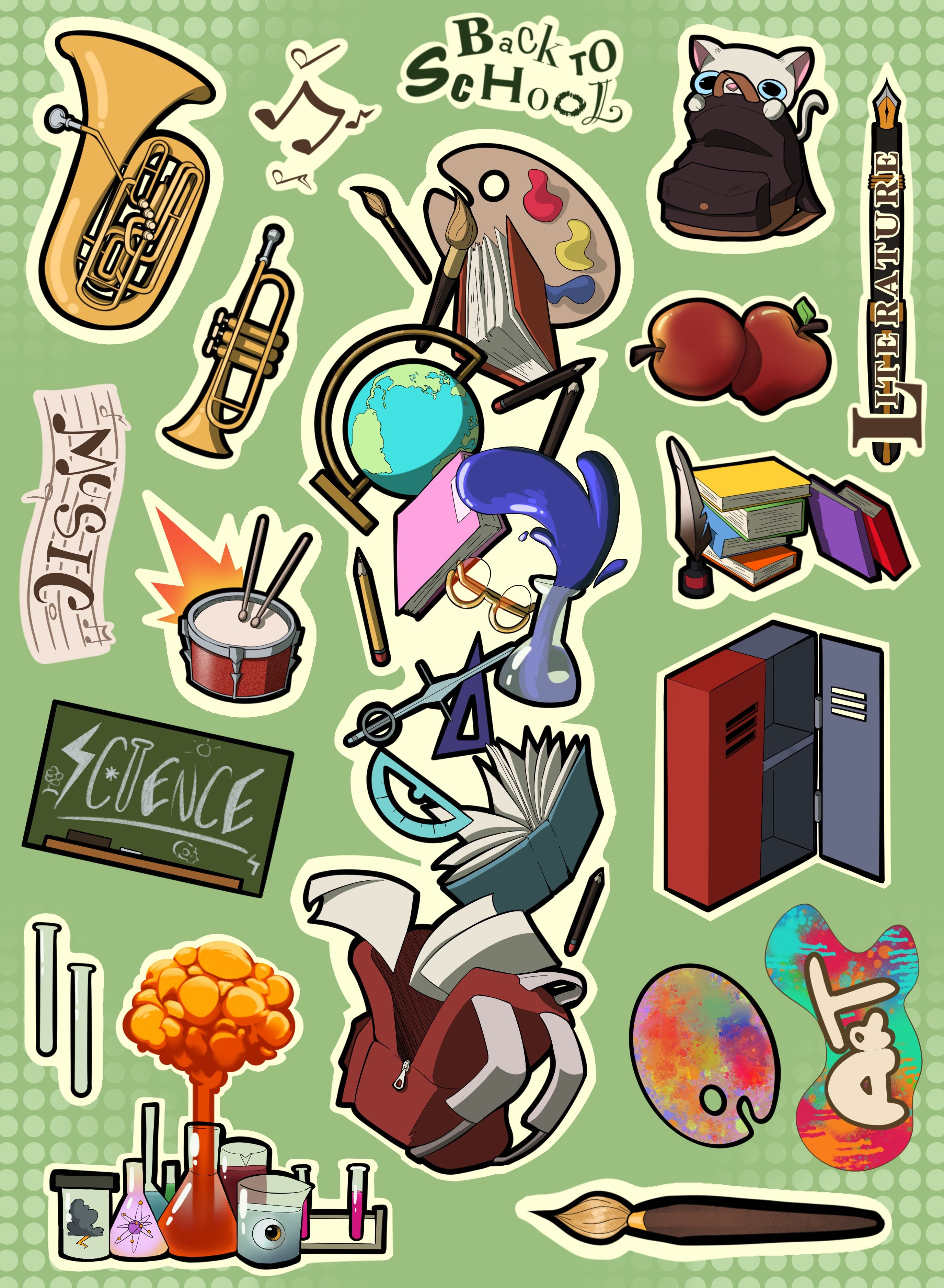 Welcome Back! Sticker Sheet
