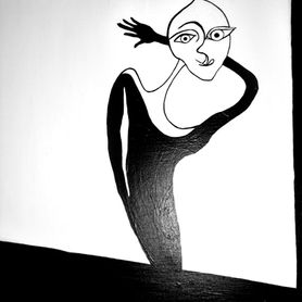 Kunst, Bild, Zeichnung, Edith Piaf, Frau