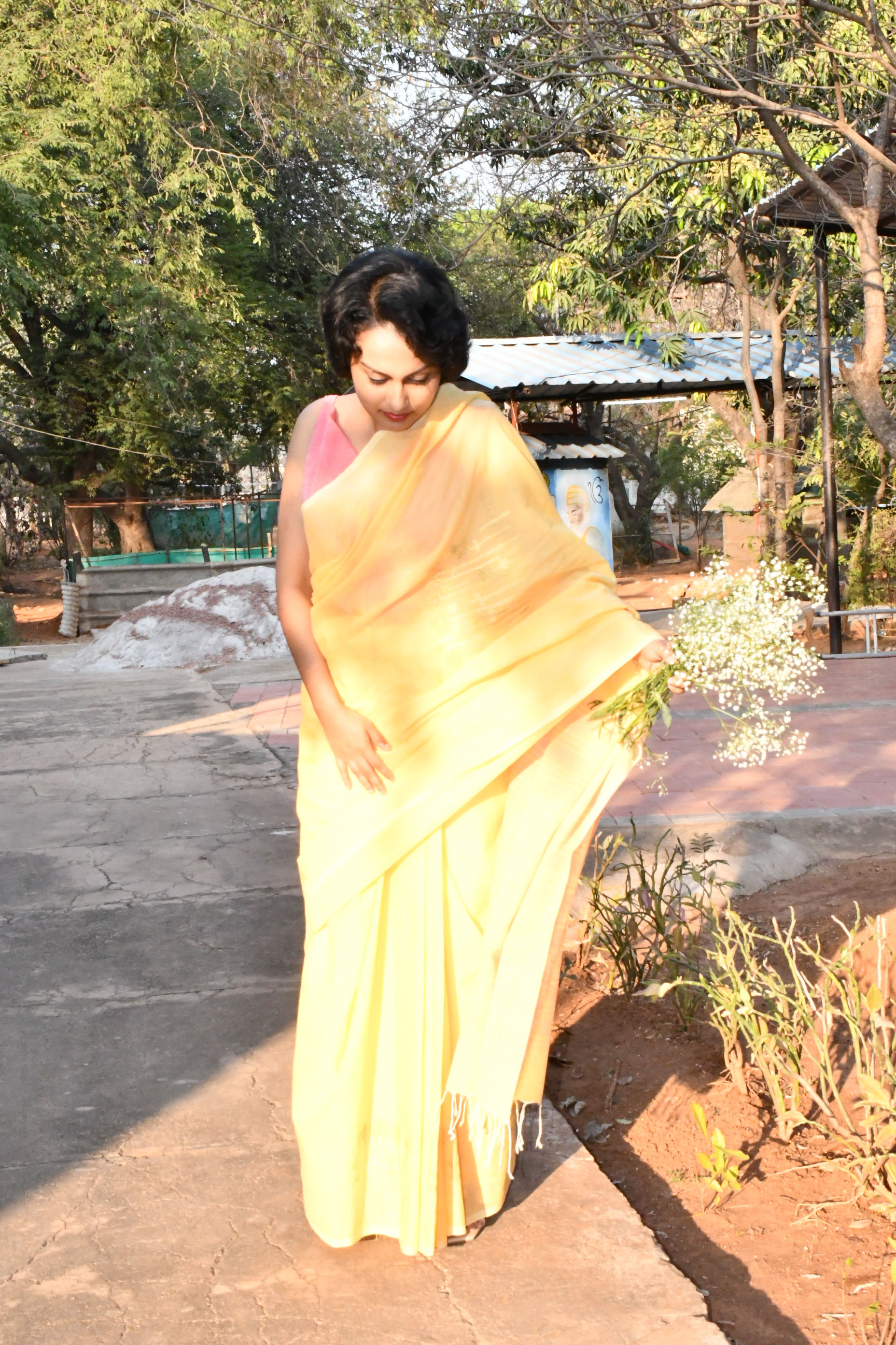 Just Sunshine Handloom Cotton Sari