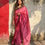 Thumbnail: Gulab Maheshwari Silk Sari