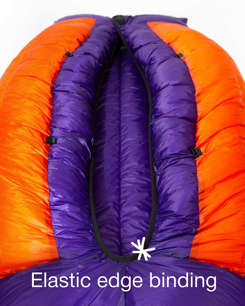 Elastic edge binding