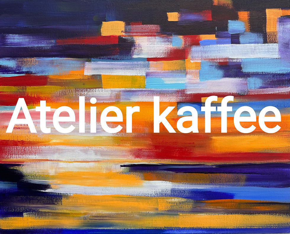 Atelier kaffee : vrij schilderen Acryl /Aquarel