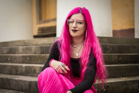 Lovisa Wistrand, author, Botaniska trädgården, Uppsala