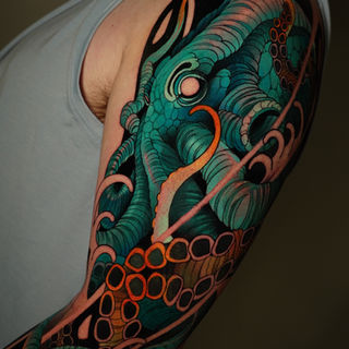 Inkology Tattoo Art Gallery Denver, CO artist Jean Paul Marat examples of tattoo art