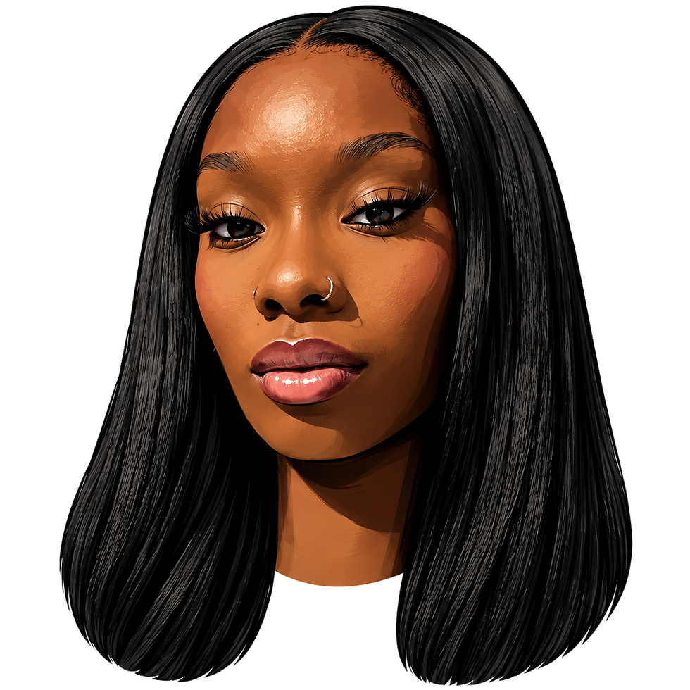 Illustrated portrait of Akosua