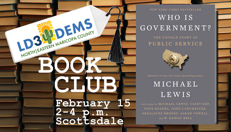 LD3 Dems Book Club: Who Is Government?