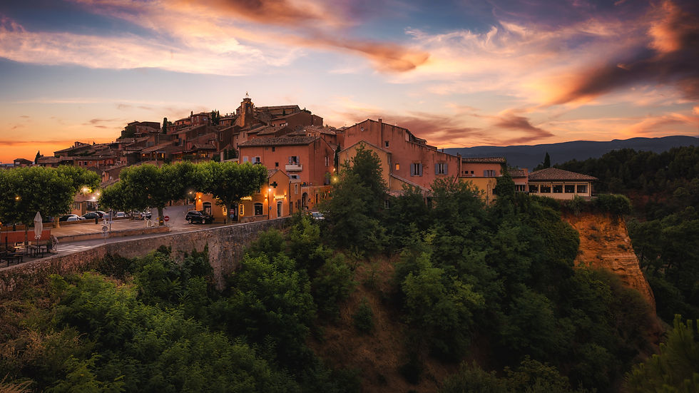 Sunset over Roussillon