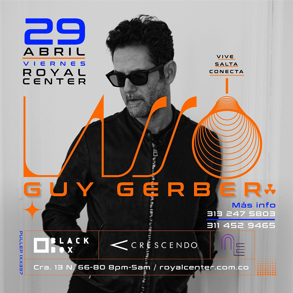 GUY GERBER - BOGOTÁ - 120 VIP - 80K GENERAL