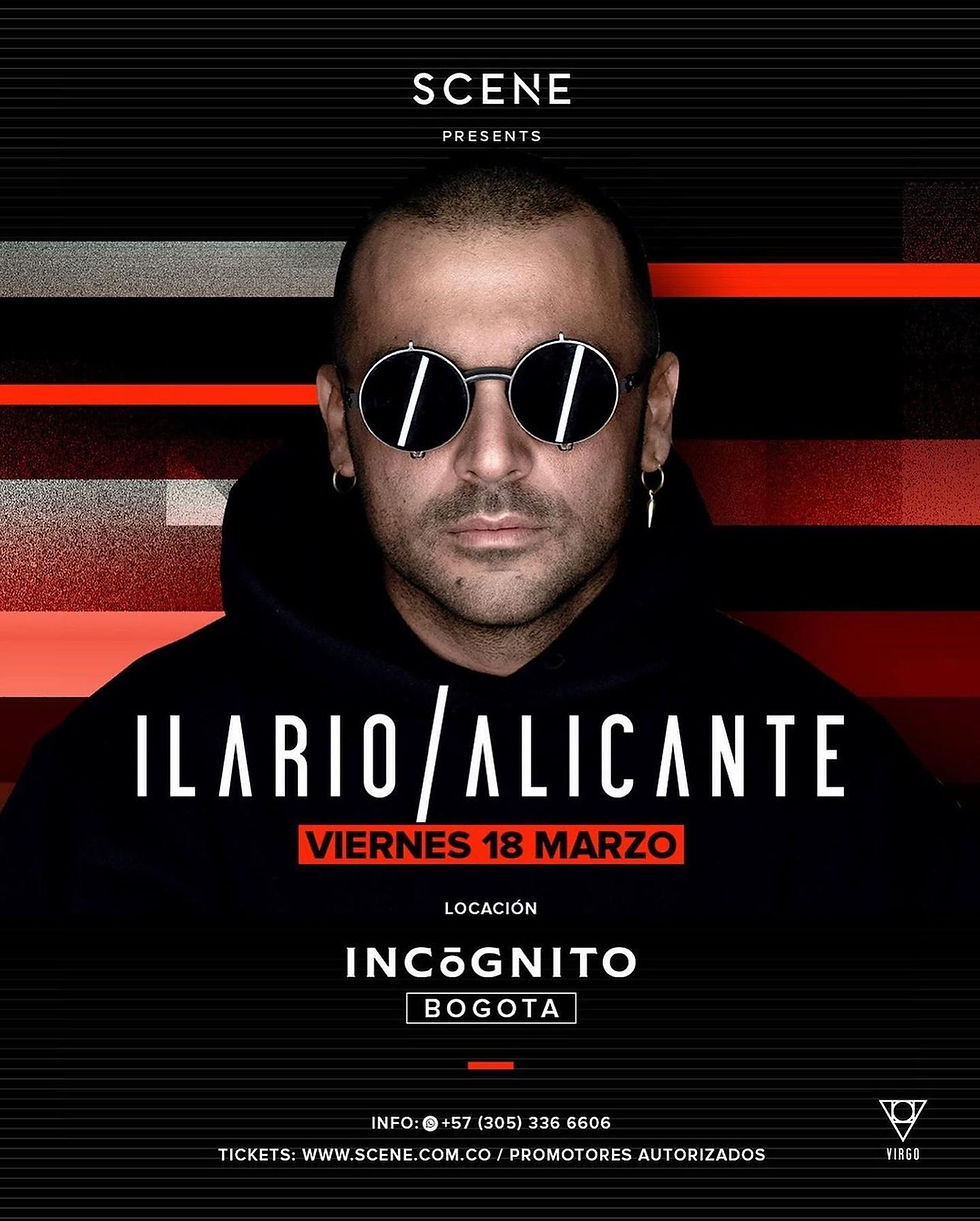 ILARIO ALICANTE - BOGOTÁ - GENERAL 110K - VIP 158K