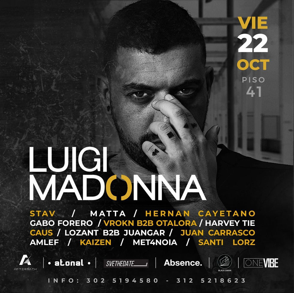 LUIGI MADONNA - BOGOTÁ - GENERAL 55K - VIP 100K