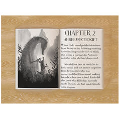 Chapter 2: An Unexpected Gift, Lisa Hand illustration of characters and text. 