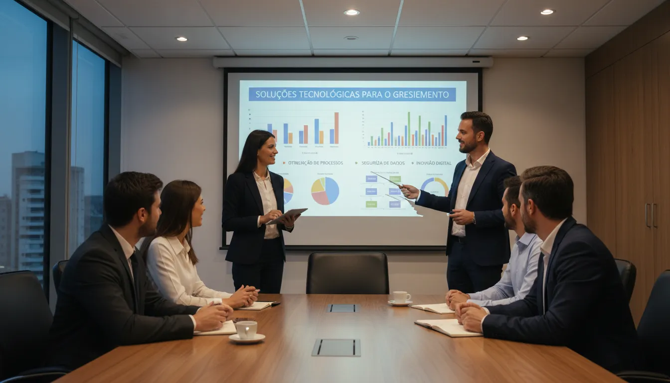 Consultores de TI apresentam estratégias tecnológicas para impulsionar pequenas empresas.