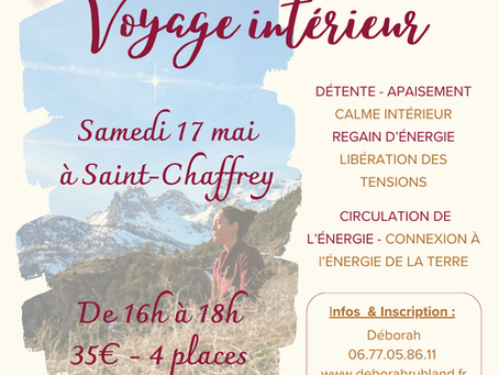 Atelier Voyage intérieur, un moment pour Soi