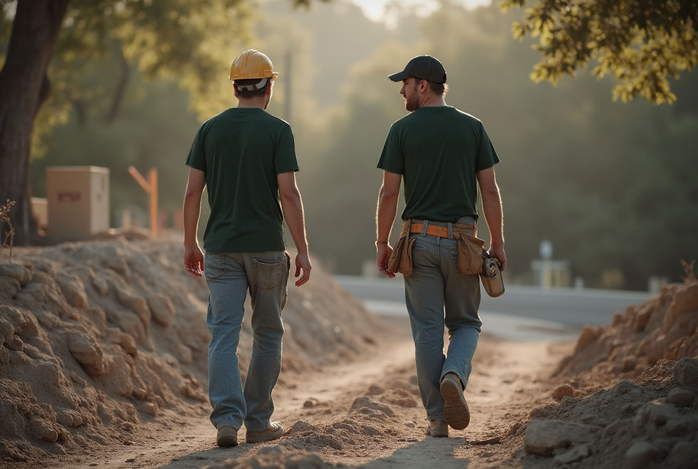Construction worker team