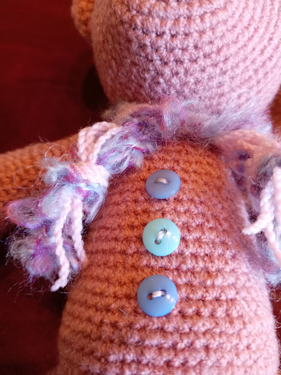 Thumbnail: Roscoe Buttons Teddy Bear