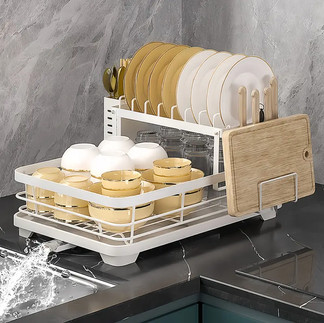 Two-tier dish rack
