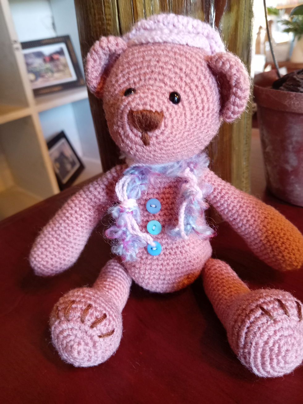Roscoe Buttons Teddy Bear