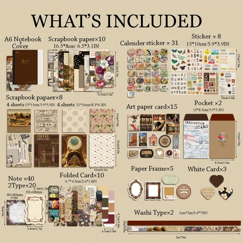 Vintage Scrapbooking Kit