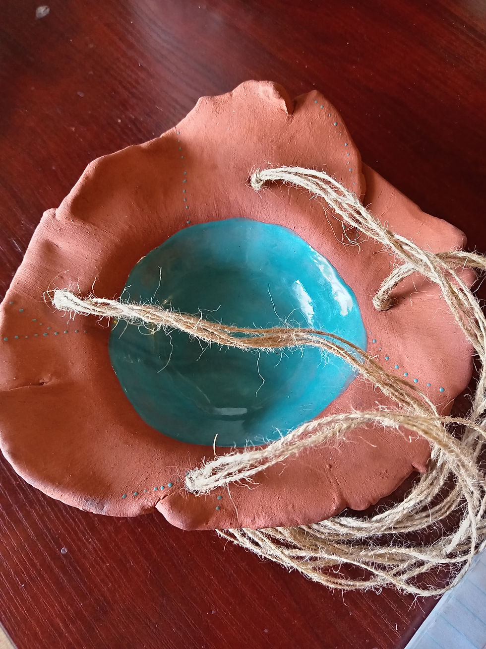 Thumbnail: Hanging Terracotta Bird Bath