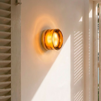 Yasu Aplique de Pared LED de Exterior de Cristal Yasu
