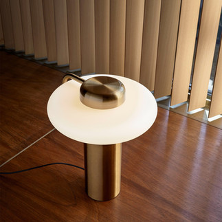 TRATTO TABLE Lámpara de mesa de metal con dimmer