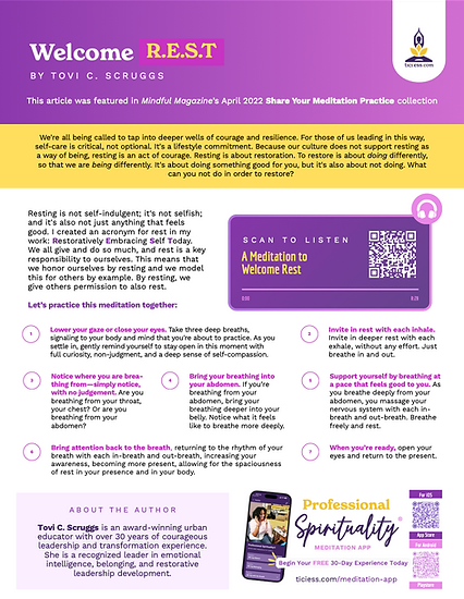 Mindful Magazine - Connect with Self Care Article - Welcome REST.png