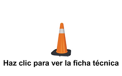 cono super flexible color naranja con base negra modelo cnsf45