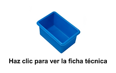 caja indistrial de plastico modelo k-jita color azul