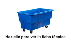 carro de plastico industrial de 750 litros modelo carro-750