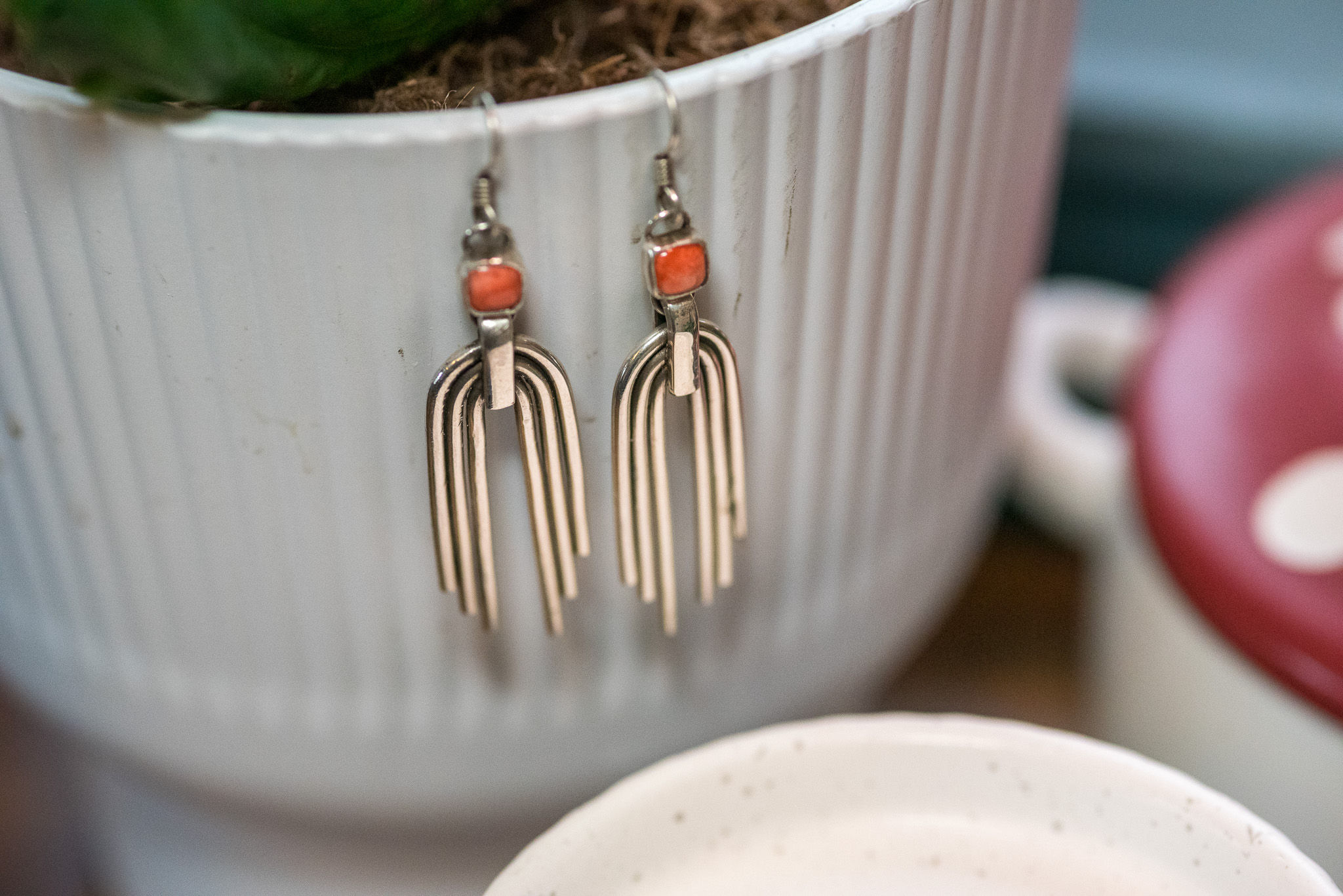 Spiny Oyster Rainbow Earrings