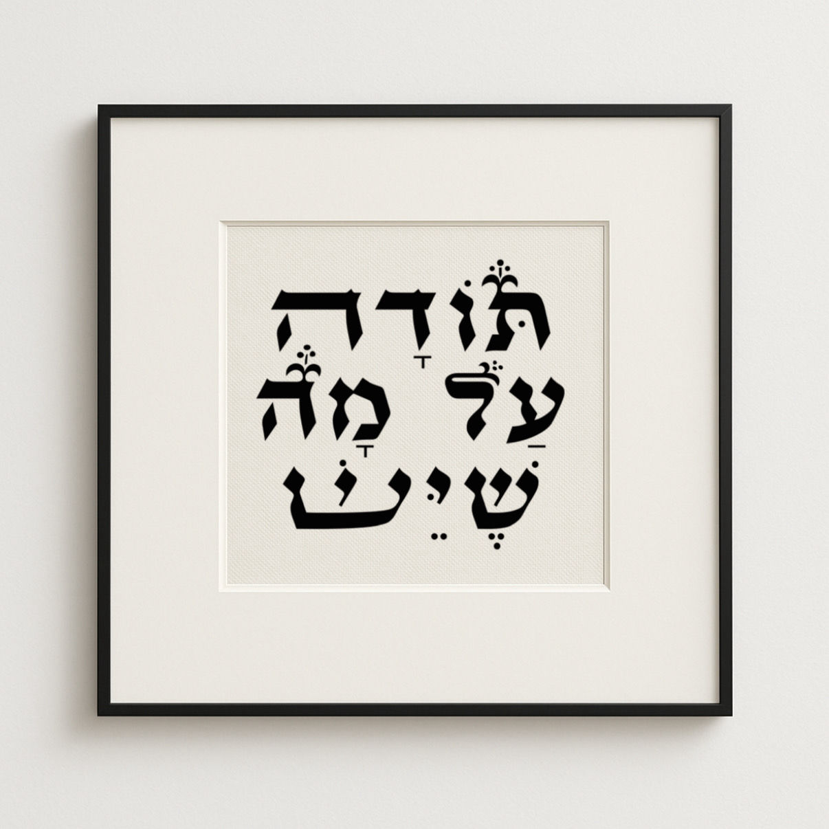 תודה על מה שיש