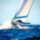 Nobles boat, SV Wabi Sabi bashing upwind!