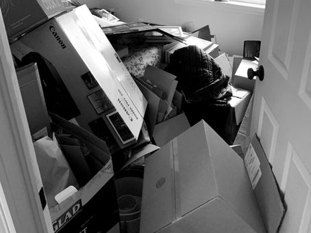 Chronic disorganization, messy room with too much stuff