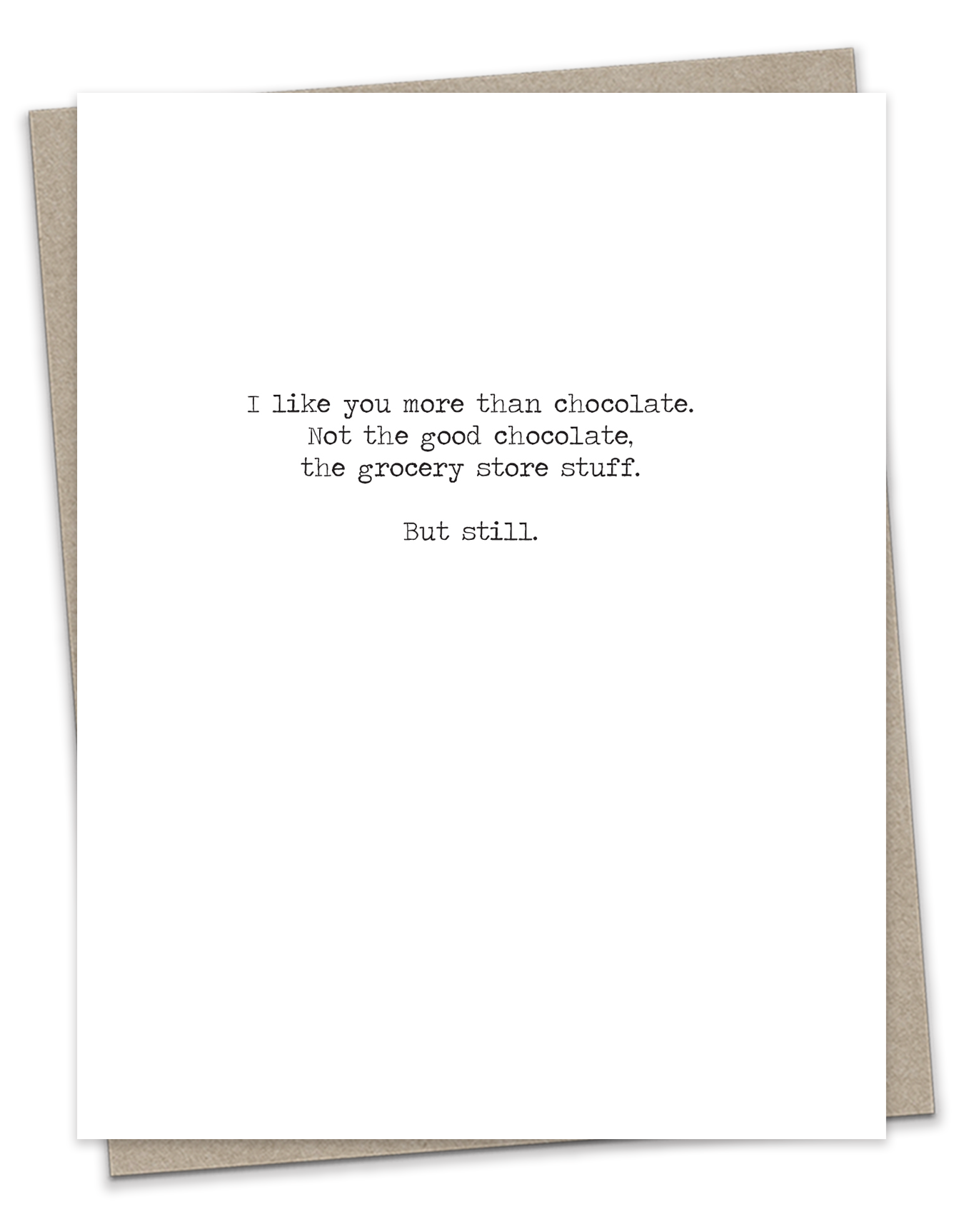 Grocery Store Chocolate Love Card