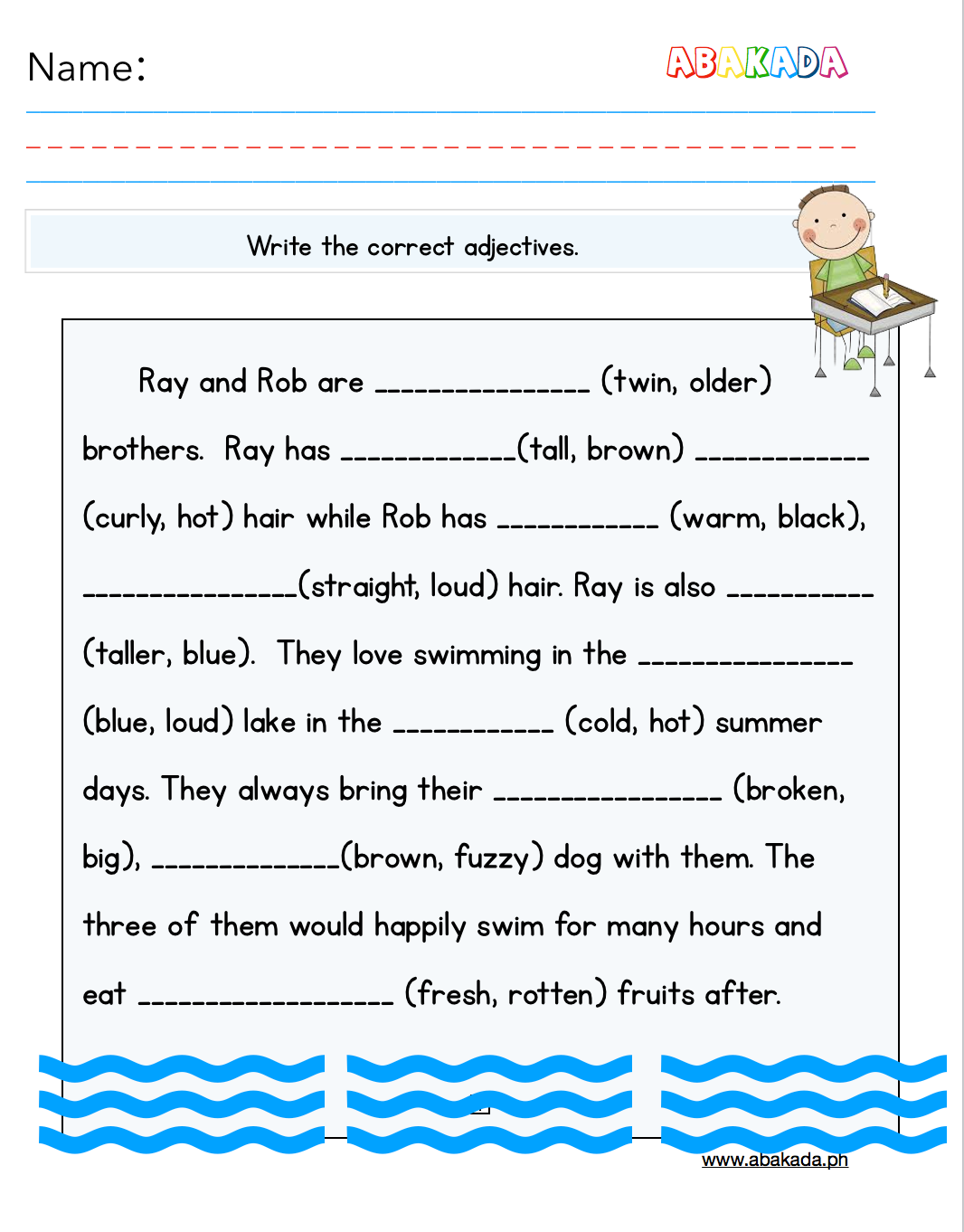 Adjectives Worksheet 2 adjectives-worksheet-2