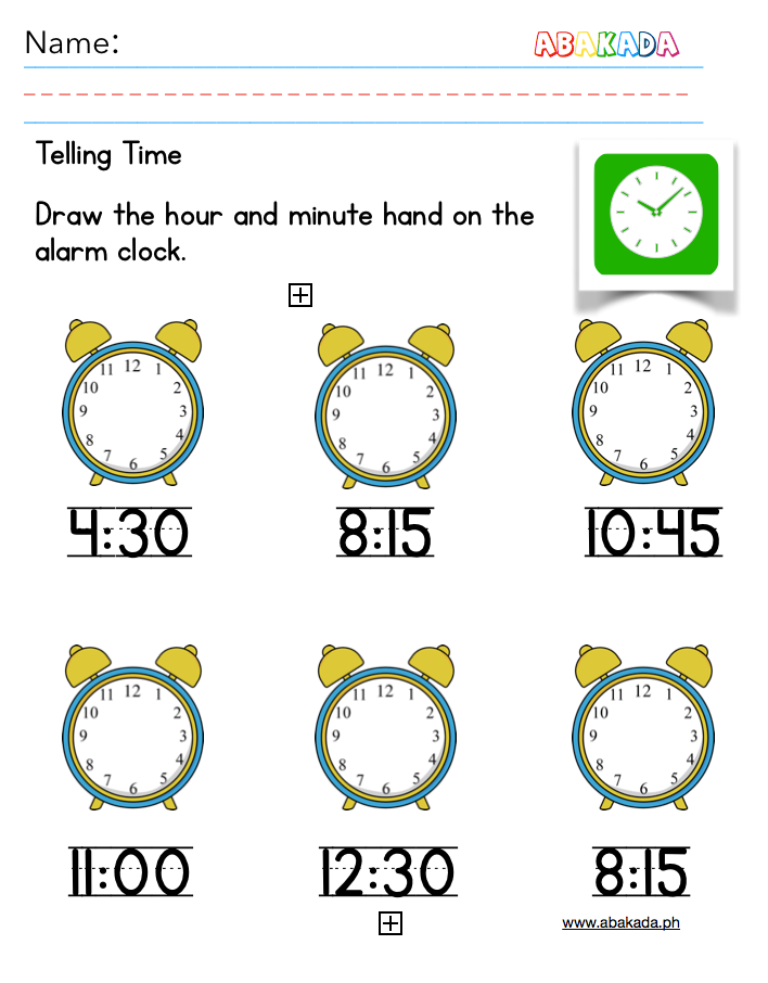 Draw the Hands of the Clock