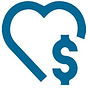 Donate clipart of a heart and dollar sign