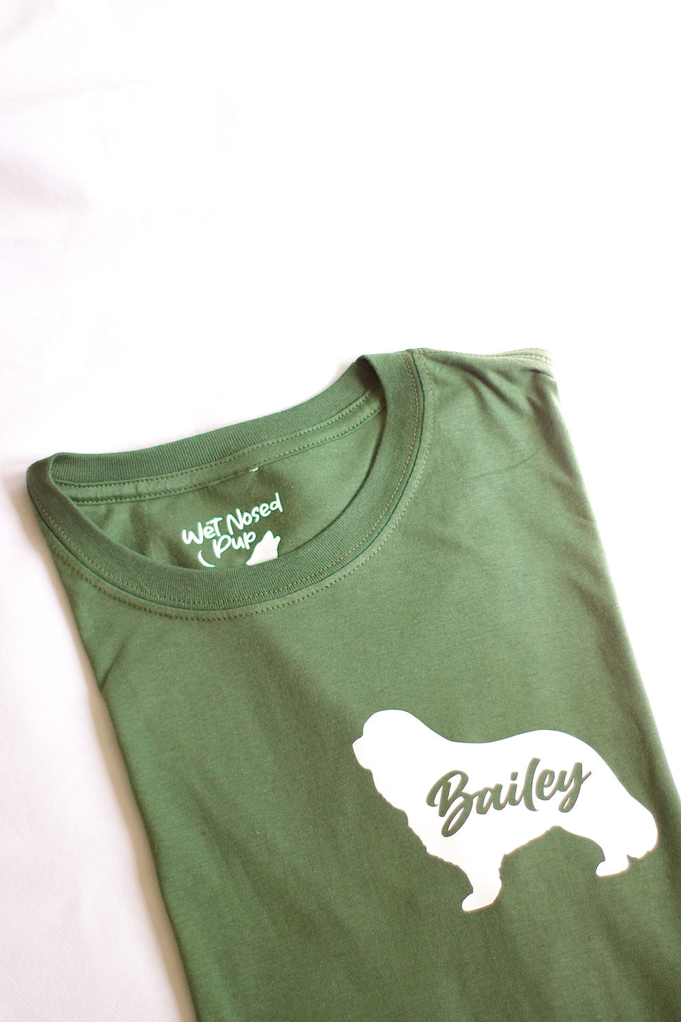Thumbnail: Silhouette of dog breed and name on a tshirt