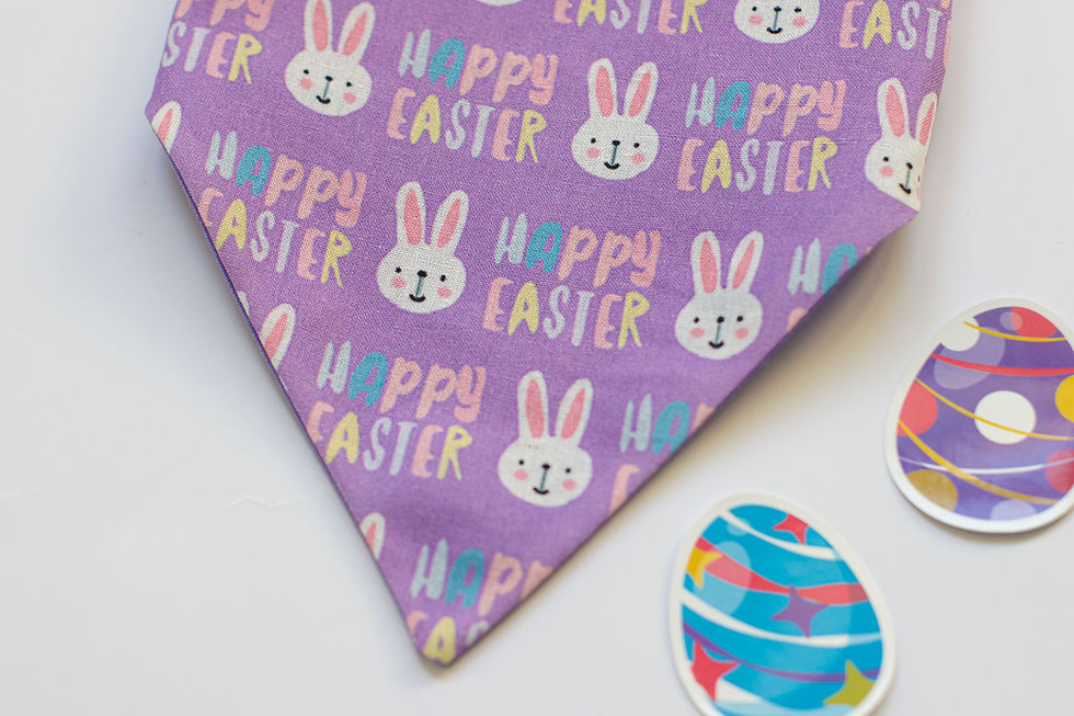 Thumbnail: Easter Bunny Bandana for Dogs and Cats