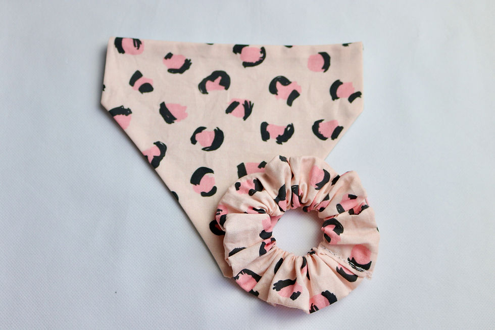 Thumbnail: Peach Leopard Bandana