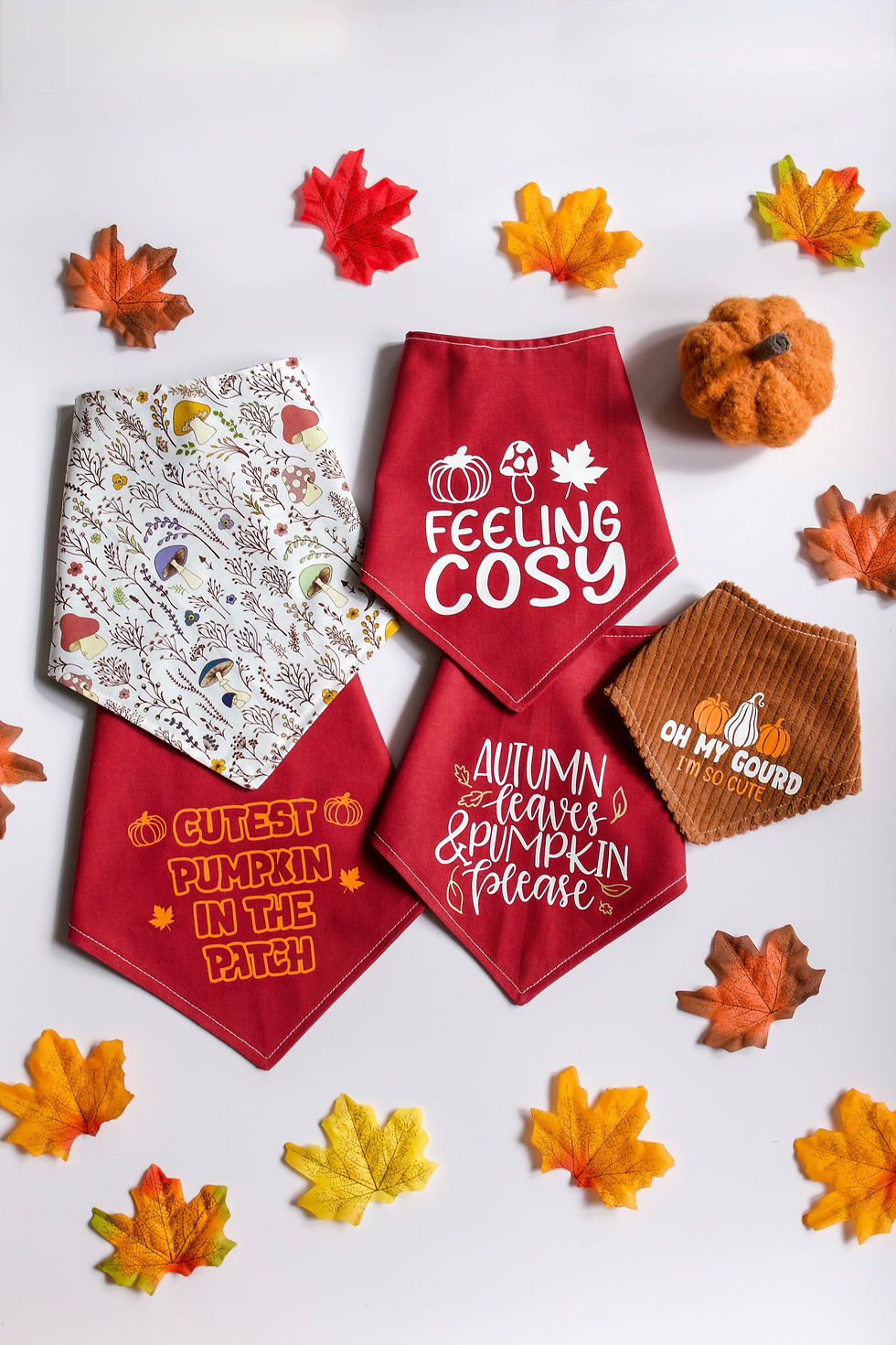 Thumbnail: Feeling Cosy Autumn Bandana for Dogs & Cats