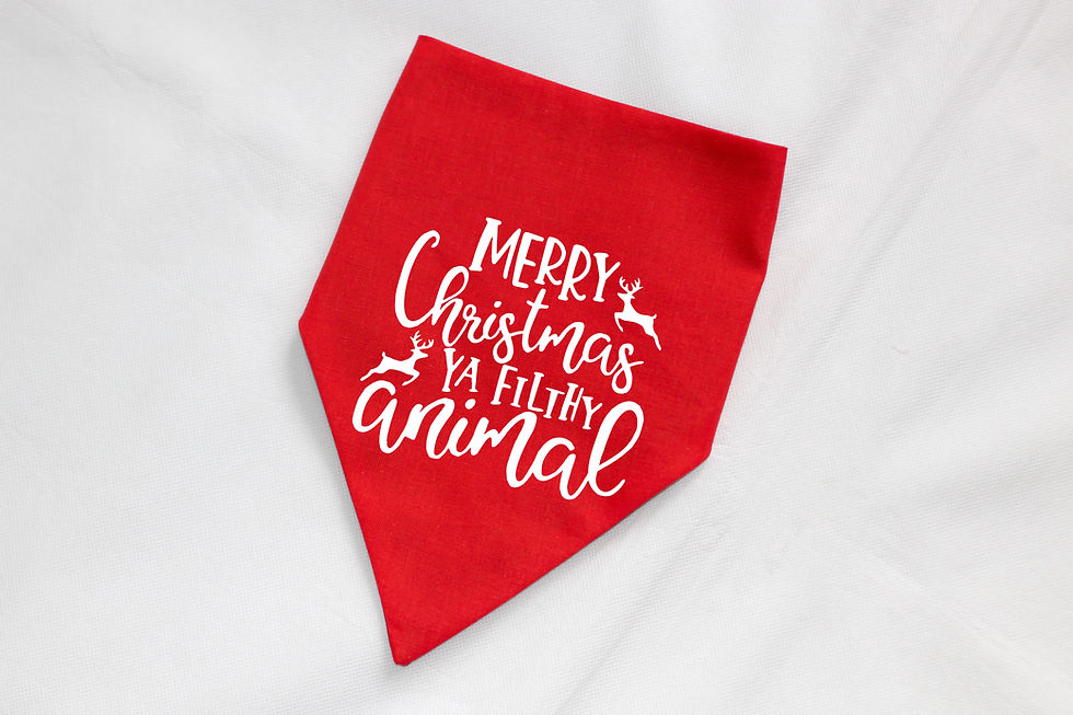 Thumbnail: Home Alone Christmas Dog and Cat Bandana