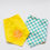 Thumbnail: Checkerboard Yellow and Blue Bandana for Dogs and Cats