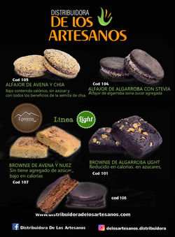 ✅  alfajores AVENA Y CHIA - ALFAJOOR ALGARROBA LIGHTy brownie epuyen light, bajos en calorias