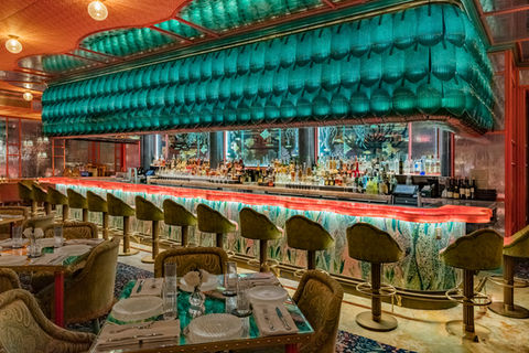 The Mayfair Super Club introduced diner with a show to the now trendy Vegas scene.  This venue features an eclectic design that is sure to influence design and construction awards for years to come.  The program features several highly themed bars, multiple dining rooms, patio experiences, a full executive kitchen, theatrics platforms throughout and a fully operational stage that allows for singing and dancing throughout the diner experience.