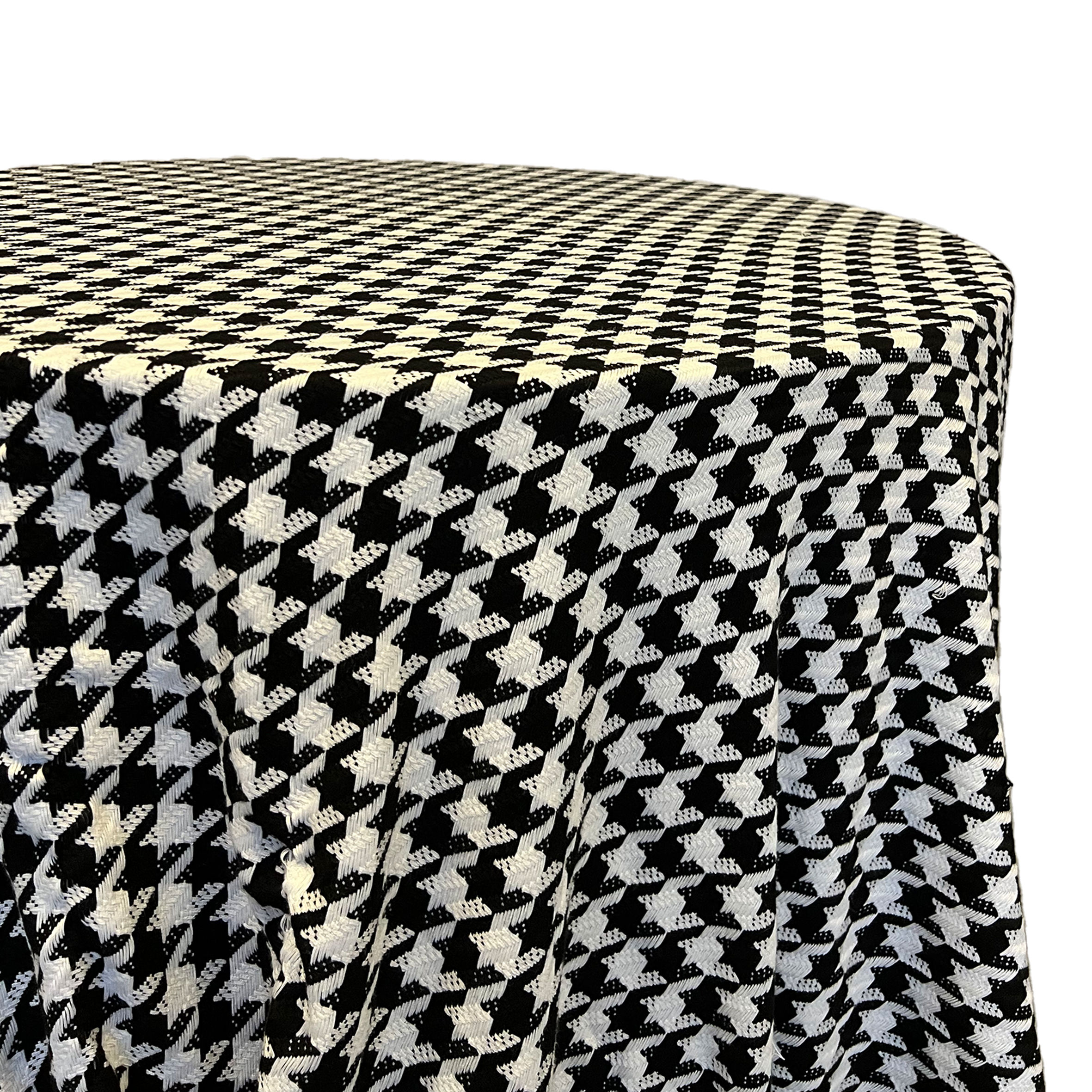 Black & White Houndstooth Tablecloth
