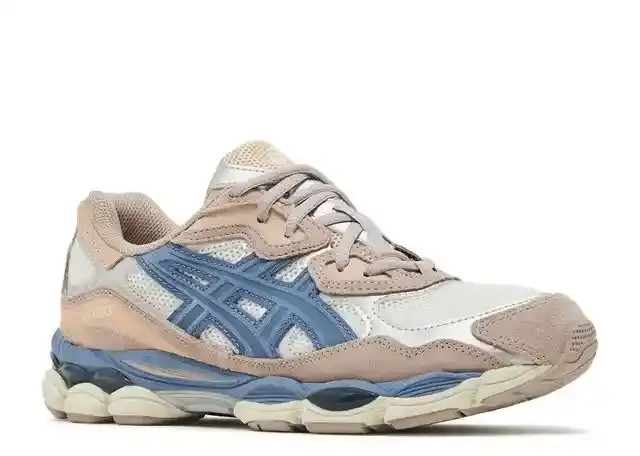 Asics wmns gel nyc mauve blue side view