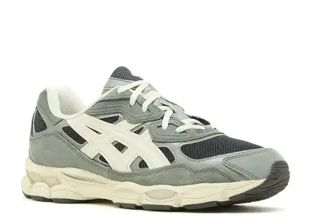 Asics gel nyc graphite grey smoke grey side view
