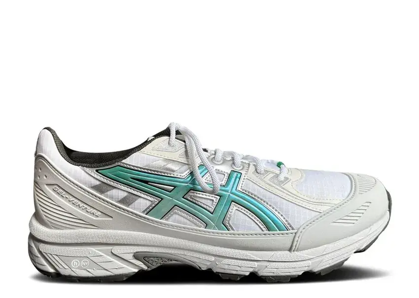 Asics hidden gel venture 6 shield white wasabi side view