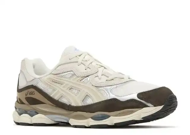 Asics gel nyc cream mocha side view
